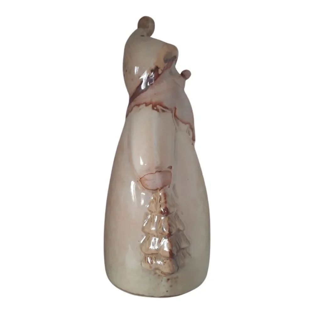 Ceramic Pottery Farmhouse Santa Figure - Picture 3 of 6